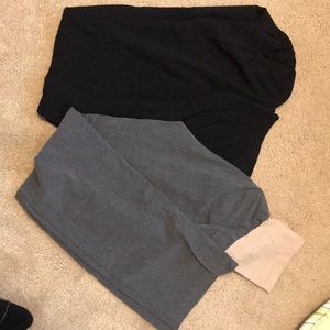 Two pairs of maternity dress pants